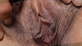 女性のテクスチャ-ブラウニー-ブラックエボニー（HD 1080p）（膣は毛深いセックスの猫をクローズアップ）（ルメスコによる）