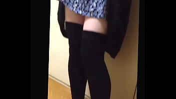 【フェチ】大福フードクラッシュニーハイソックス