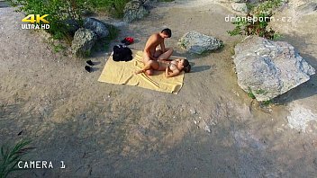ヌーディストビーチセックス、ドローンが撮影した盗撮ビデオ