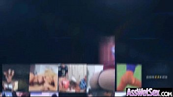 曲がりくねったホットビッグバットガールとアナルセックステープ映画-06