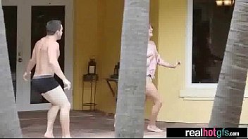 本物のアマチュアGF（ジョジョキス）とのホットセックスシーンアクション映画-17