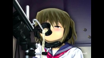 小柄なアニメのかわい子ちゃんはクソマシンを楽しんでいます