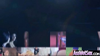 曲がりくねった大きなお尻の油を塗った女の子（シーナライダー）クリップとカムでアナルハードディープセックス-28