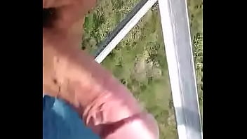 my friend Luis touching each other from the heights