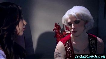 レズビアンガールズ（インディゴ＆ジェナ）ハードパニッシュセックスアクションオンテープ映画-23