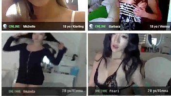 妊娠中のウェブカメラキューティーはおっぱいの猫と歌を示しています