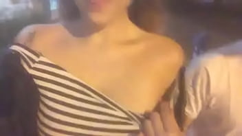 路上での完璧ないとこ撮影