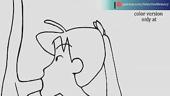 しんちゃんが、生暖アニメーション：吉永がフェラをしている（パトレオンでのみスムーズでカラーバージョン）