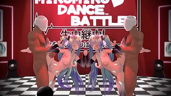 Микус из Append в MMD Battle (With SEX) LAMB от [バ ッ チ モ]