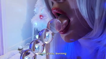 JOI / ASMRフランス語-マザークリスマスがジャークオフの方法を教えてくれます