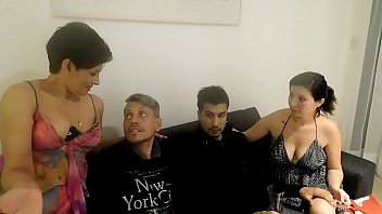 不誠実な淫乱女、配管工、義理の弟、夫を犯しパートナー交換を提案 2
