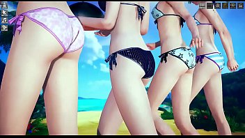変態の公園で遊んでいる巨乳の長い脚の若い女子高生