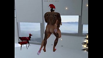 不潔な売春婦ディープデザイアは、クリスマスプレゼントとしてポールの大きなペニスを手に入れます2