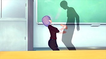 女性教師はエネルギー3D変態を必要とします