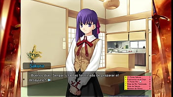 Fate Stay Night Realta Nua Day 2 Геймплей (испанский)