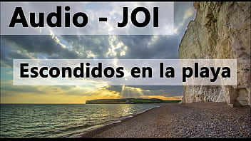 ビーチに隠されたスペイン語のJOIオーディオ。ロールスタイル。