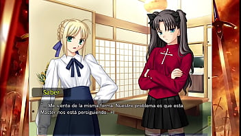 Fate Stay Night Realta Nua Day 4, часть 2, геймплей (испанский)