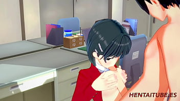 ソードアート・オンライン-キリト×ナオハ・ブーブジョブ＆中出し付きテーブルでのセックス-変態3D