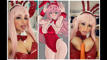 FRANXX COSPLAY JERK OFF JOI CHALLENGEのゼロツーダーリン、3回カミングしてみませんか？肛門性交