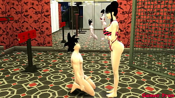 母乳母と妻 エピソード 1 チチは息子がポルノを見て自慰行為をしているのを見つけて性教育の授業を与える 家族のセックス NTR ドラゴンボールのポルノ