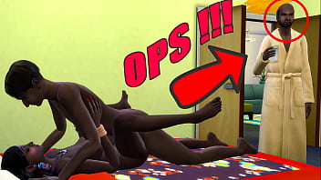 インドのお父さんは息子と娘が自分の部屋でセックスしているのを見つけました、そして罰として彼らは三人組でそれをしなければなりませんでした
