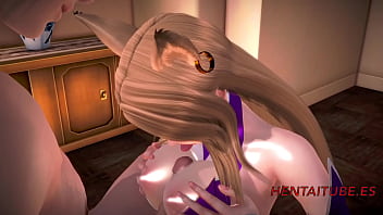リーグ・オブ・レジェンド変態3D-アーリの手コキ、おっぱいジョブ、フェラチオ、そして犯された
