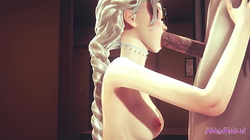 アナと雪の女王ヘンタイ-POVエルザがどのように吸ってファックするかを一目で観察してください