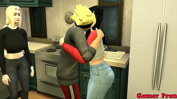 Pervert Family Cap 2 and sarada talking with tsunade to see if she wants to make a threesome with them at the end, everything comes out better a lot of milk inside them