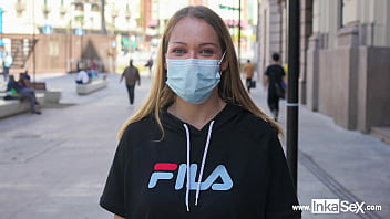 巴西GRINGA Larissa Leite在圣保罗被抓，最终与幸运的追随者做了肛交（下一个可能是你）。