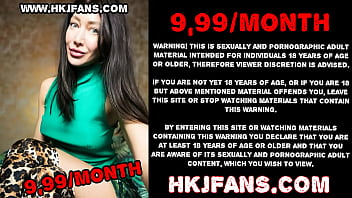 Hotkinkyjoはsinnovator、腹の膨らみ、肛門のフィストファックと脱出からお尻の長いディルドを取り入れます-HKJFANS