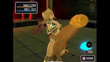 プリシア防衛3d変態ゲームビデオで男性とゴブリンとセックスをしているかなりブロンドの女の子