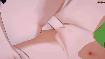 楓さくらはふたなりとふたなりに激しく犯され、けんぷファー変態に覆われる。