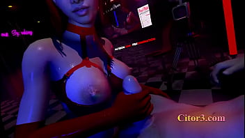 Citor3 3D VRゲーム：SFMダンジョンフェムドムミストレスラテックス手コキ兼2回。口内射精