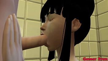 NARUTO-ナルト-変態エピソード59マダラは彼の友人の一人を招待し、彼女が彼と一緒にお風呂に入ることができれば、彼は浴槽で彼女をクソすることになります