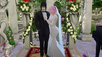 ナルト変態エピソード79さくらの結婚式パート1ウェディングドレスを着たナルト変態寝取られ妻浮気夫カッコールドアニメ