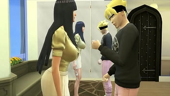 ナルト ヘンタイ エピソード 97 ヒナタはボルトと話し、結局セックスすることになります。彼女は継息子のチンポが大好きです。彼は父親のナルトよりもセックスが上手だからです。