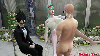 ドラゴンボールポルノエピ24彼女の結婚式で美しい新婚妻彼らは老人寝取られ変態に犯された彼女の寝取られ夫の前でエロティックな写真を撮ります