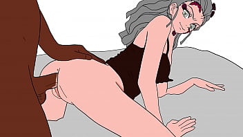 巨大な黒いコックが鬼滅の刃のダキとセックスする（10分ループ）