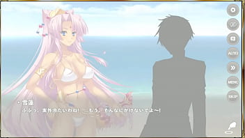 GIF 真恋姫夢想 天下統一伝 孫策 (水着)