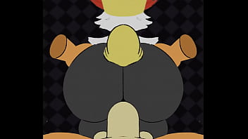 Braixen скачет на своем тренере - BB