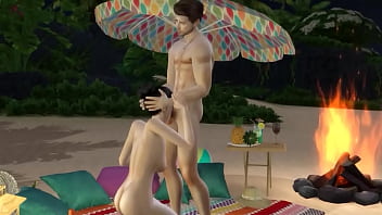 ホットなママは恋人との公共のセックスでワイルドになる3Dへんたい