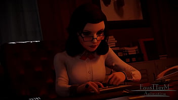 バイオショックのエリザベスが見知らぬ人から口内射精される