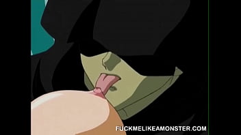 巨乳アニメの可愛い人は猫をなめます