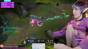 トリッキーなニンフがChaturbateでLeagueofLegendsをプレイします！ジンクスで25キル!!