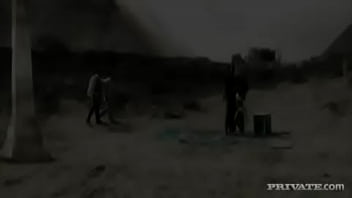 ブラック・アンジェリカとキーラ・ブラックの異人種間のMMFFフォーサムと顔射