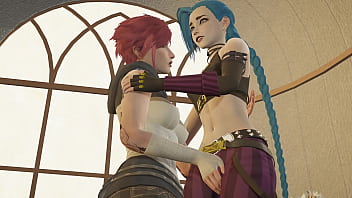 アーケイン-Viとジンクスのレズビアンセックス[4K、60FPS、3D変態ゲーム、無修正、ウルトラ設定]
