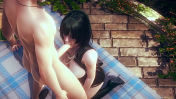 ワンパンマン-地獄のフブキフェラチオとboobjob-日本のアジアのマンガアニメゲームポルノ