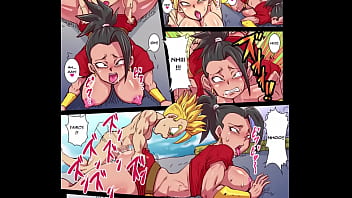 DBZ ブルマ、チチ、人造人間 18 号、ビーデル、ケール、カリフラのすべての美女との乱交