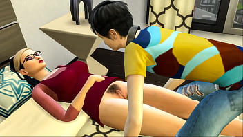 日本熟睡的妈妈和她的处女继子（画外音）