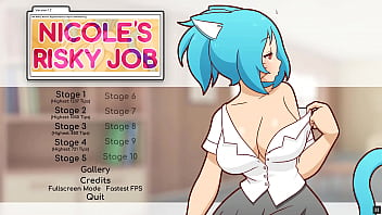 ニコールの危険な仕事 [変態ゲーム PornPlay ] Ep.4 露出したおっぱいを見ながらオナニーするカムガール